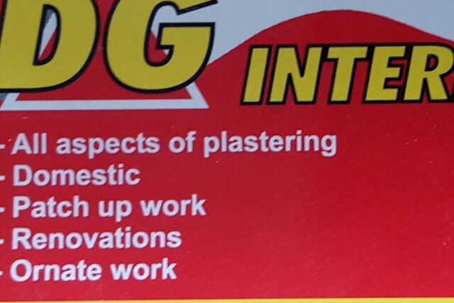 DG interiors plastering service