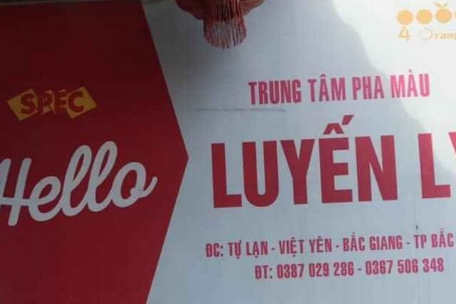 Trung tâm pha mầu & phân phối Sơn Công ty 4 Oranges Luyến Lý